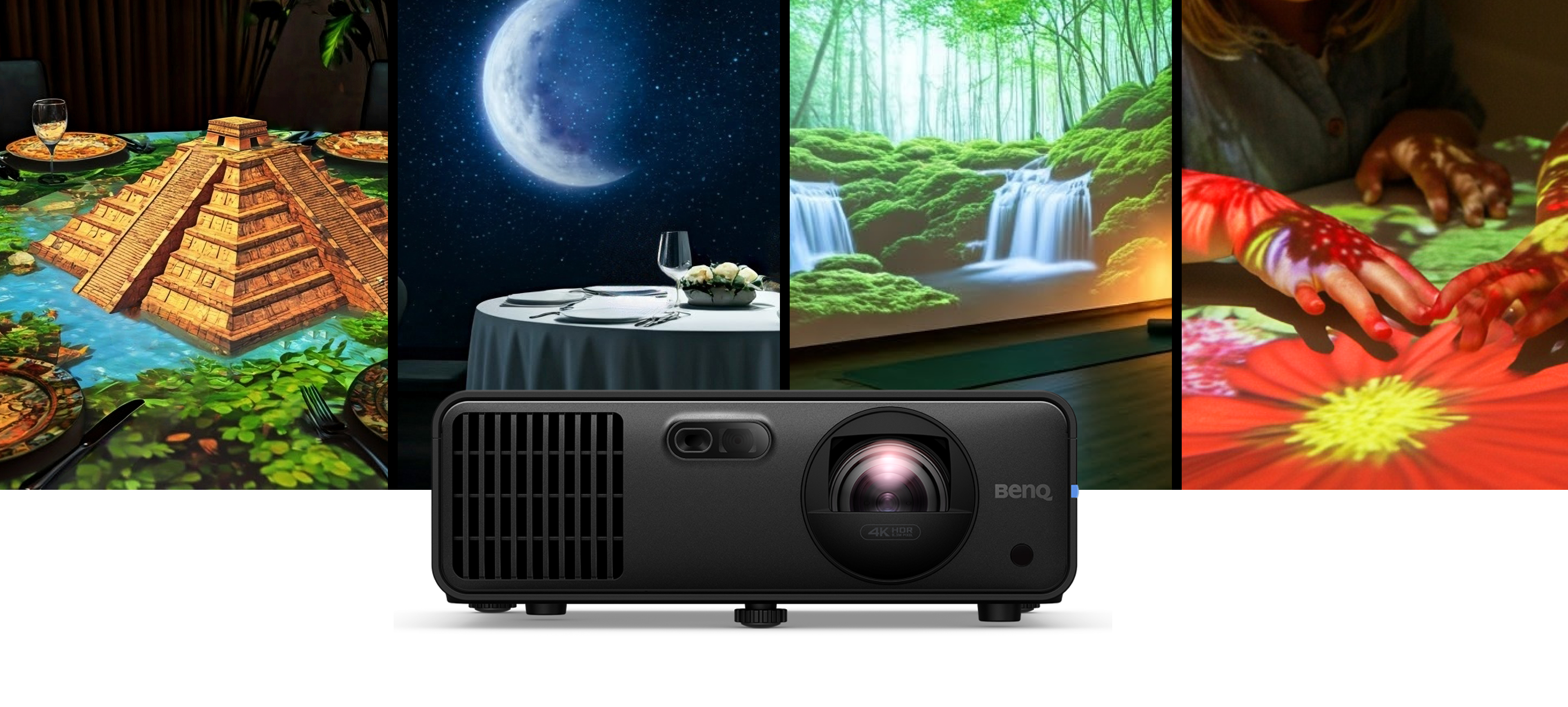 BenQ LK835ST - 4K - Ultra-HD - 4000 ANSI - Laser - Short throw - DLP - Installation projector - Black