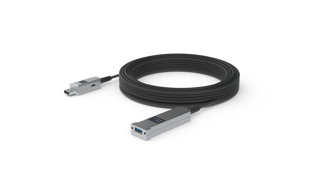 Huddly USB-Kabel Typ A (M) auf USB Typ A (W) - AOC-Verlängerungskabel - 15,0m - Schwarz