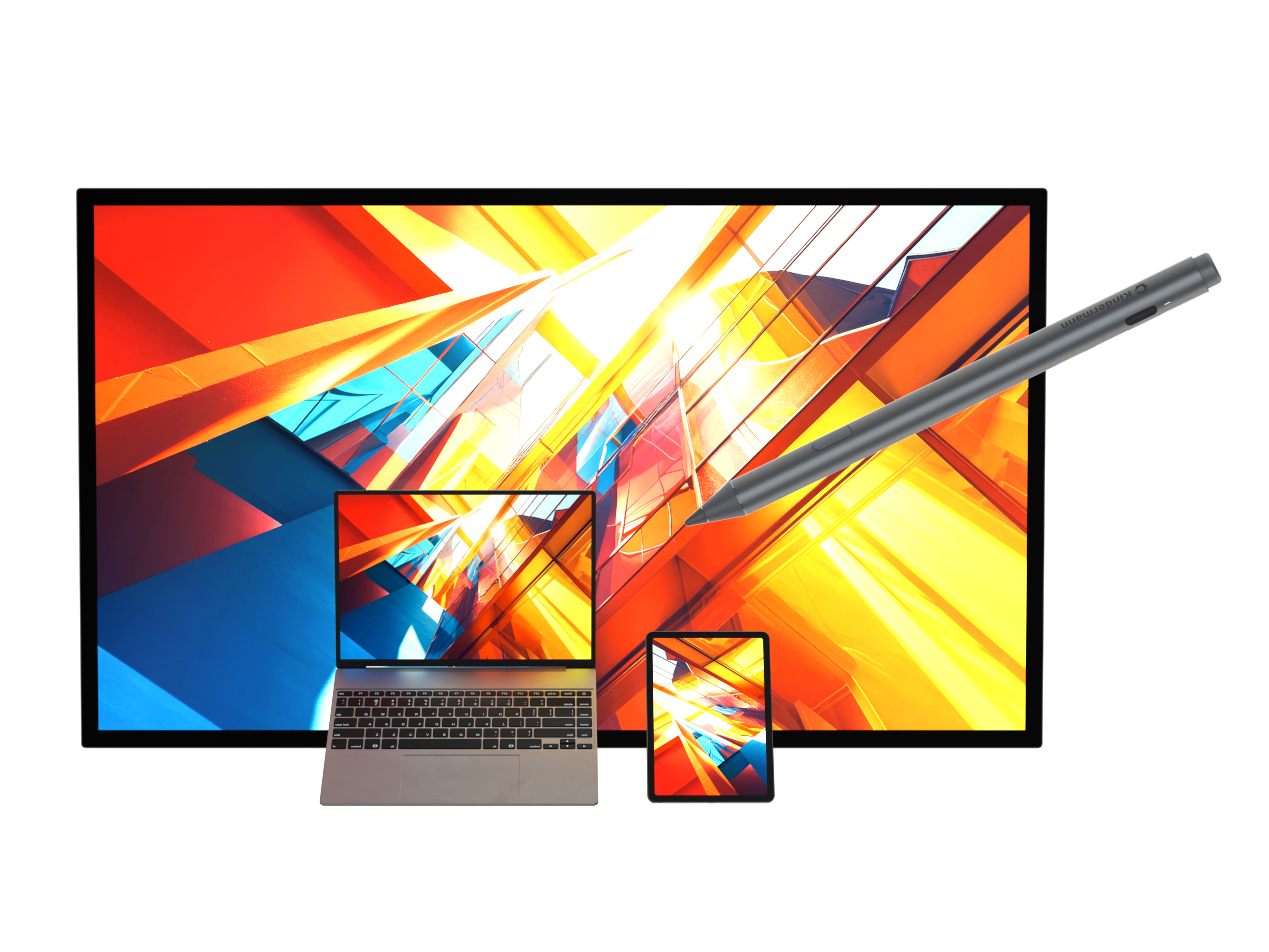 Kindermann TD-4065 - 65 Zoll - 600 cd/m² - 4K - Ultra-HD - 3840x2160 Pixel - 10 Punkt PCAP - Touchdisplay - Face Up geeignet