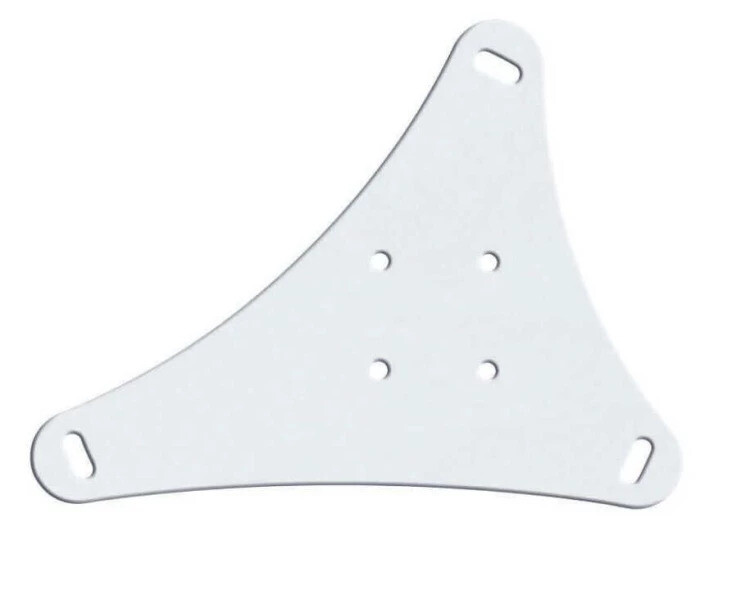 PeTA Deckenhalterung Standard - 70 - 130 cm - mit selbsthemmenden Kugelgelenk - Weiß - 100.001.070-130-WH