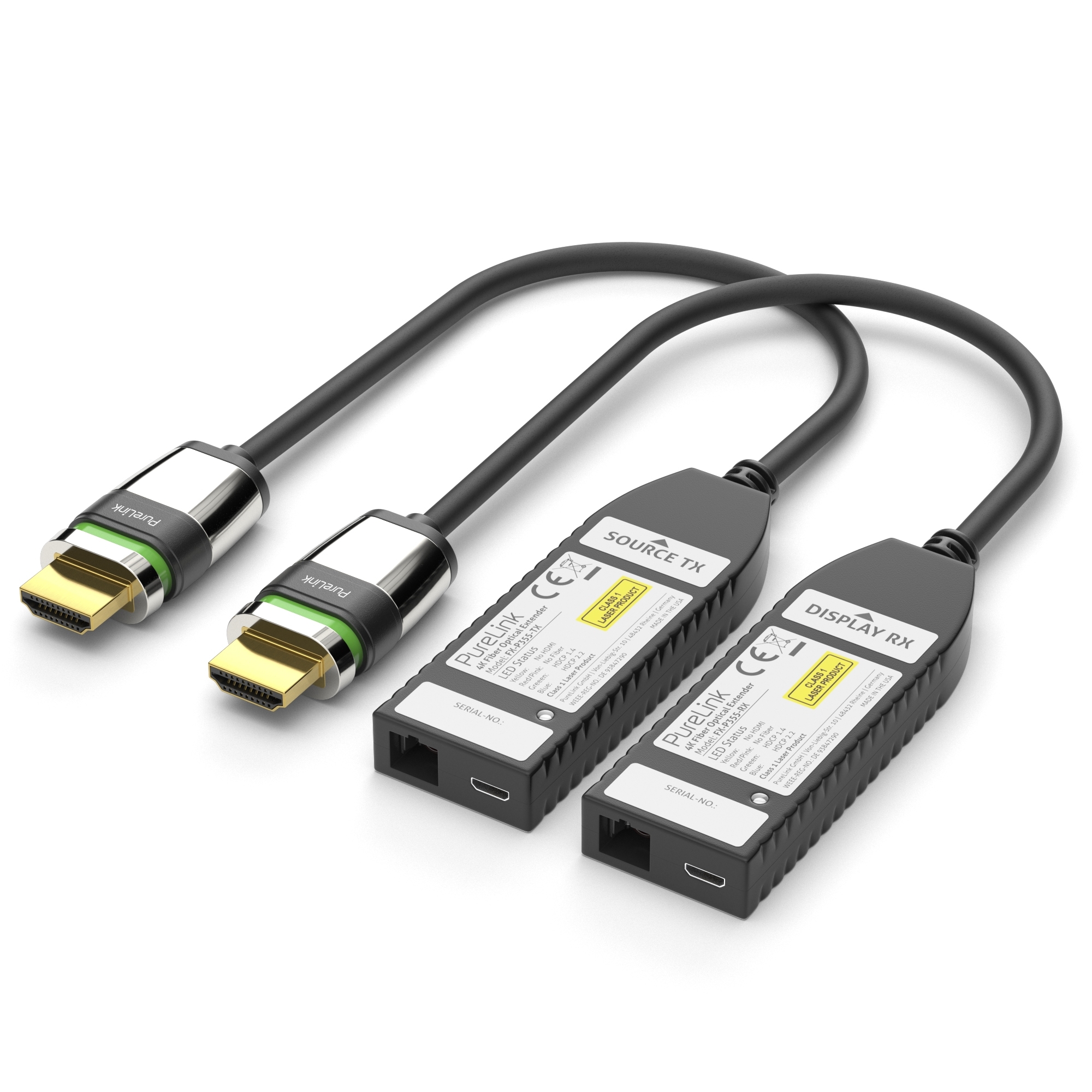 FiberX FX-P355 - HDMI 4K Glasfaser Portsaver Extender mit ULS