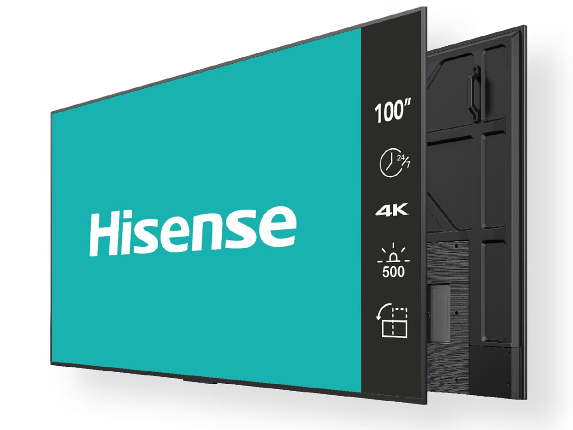 Hisense 100BM66D - 100 Zoll - 500 cd/m²  - Ultra-HD - 3840x2160 Pixel - 24/7 - Signage Display