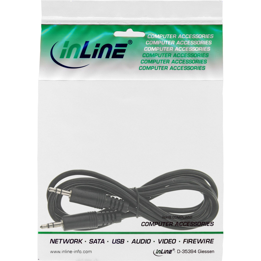 InLine jack cable 99932G - 3.5mm jack - male / male - stereo - 2m - black