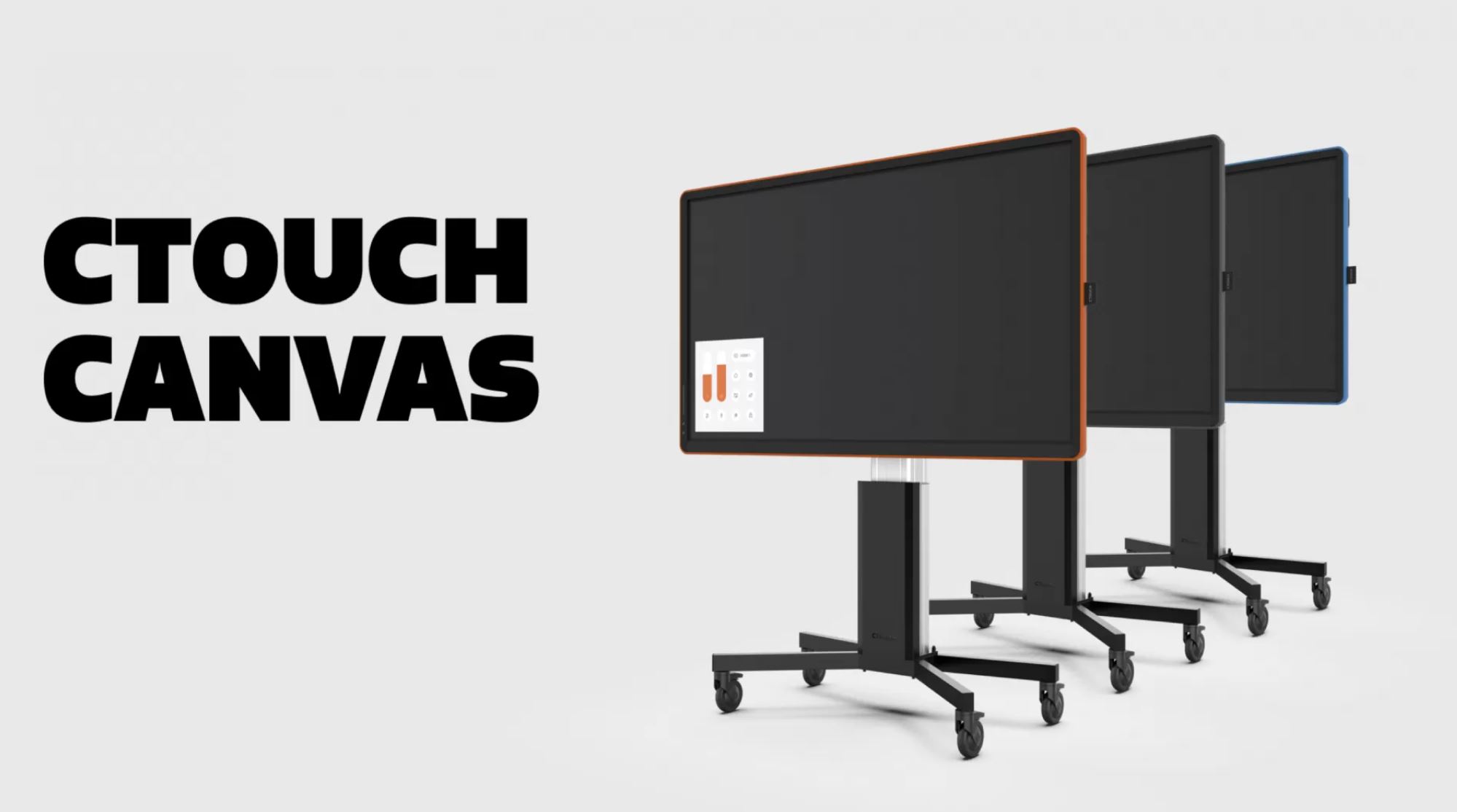 CTOUCH Canvas 55 - Shelf Orange - 55 inch - 350 cd/m² - Ultra HD - 4K - 3840x2160 - NO-OS operating system - 20 point - Touch Display