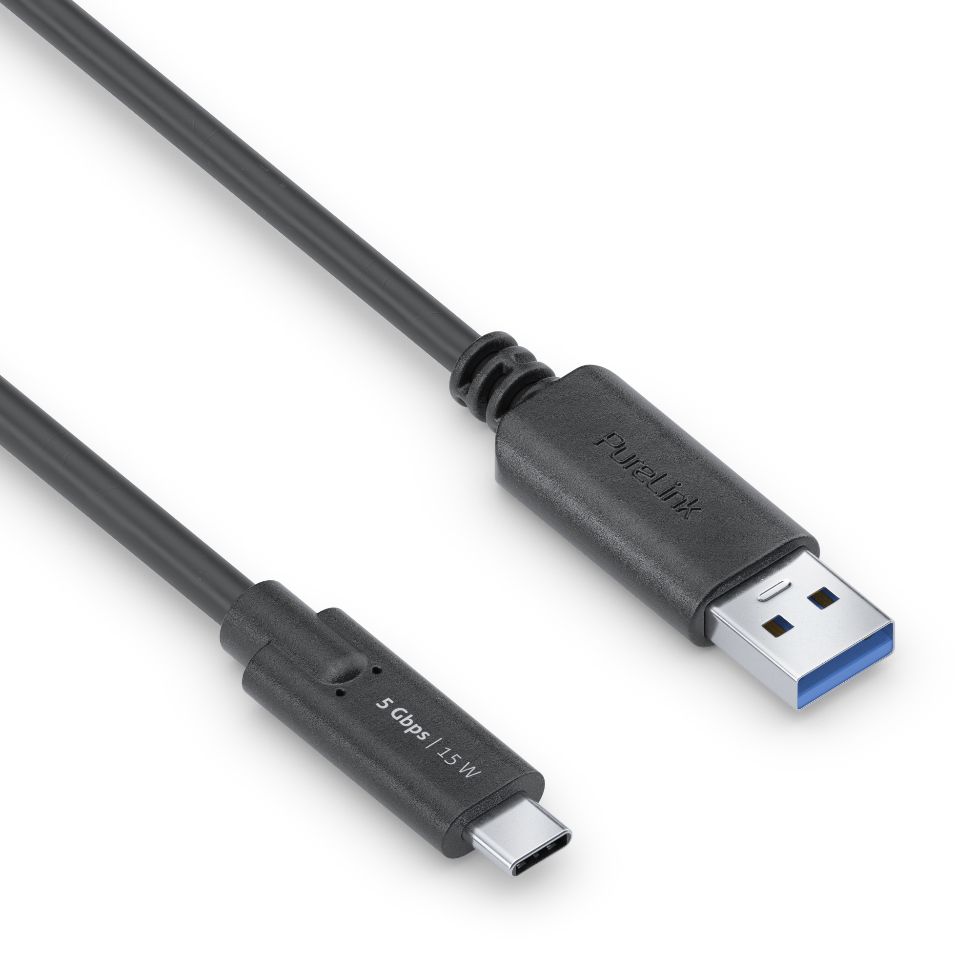 PureLink IS2601-015 - Premium USB 3.2 (Gen 1) USB-C auf USB-A Kabel - 1,50m - Schwarz