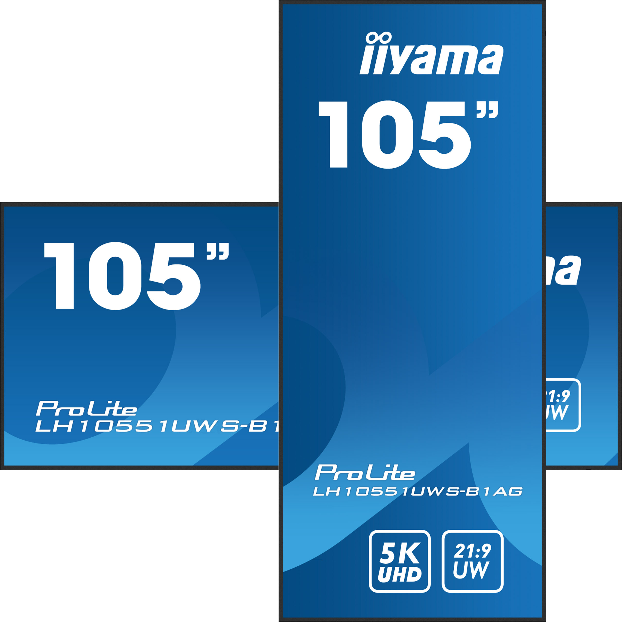 iiyama ProLite LH10551UWS-B1AG - 105 inch - 500 cd/m² - 21:9 Ultrawide - 5120x2160 - 24/7 - Stretch Display