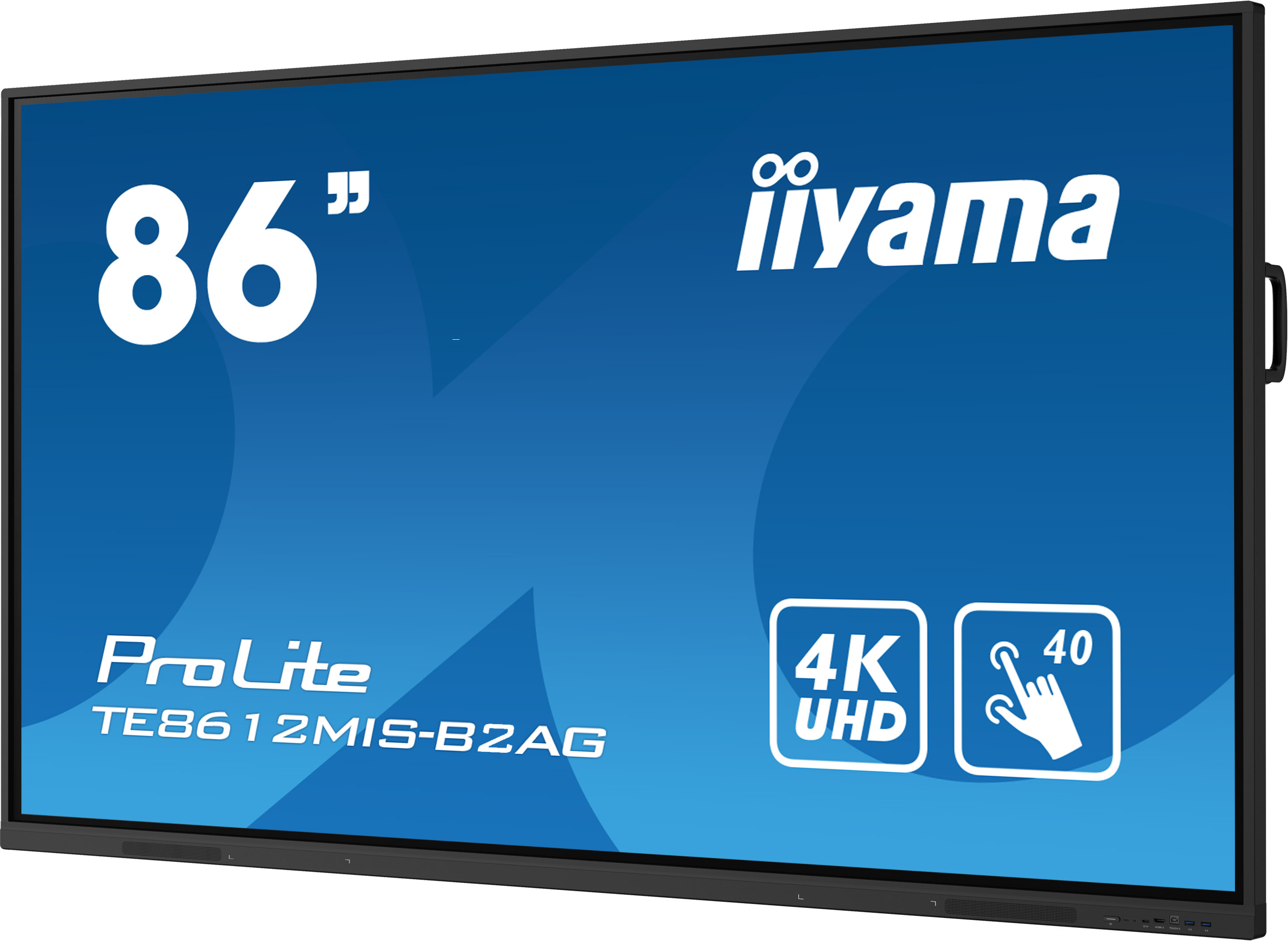 iiyama ProLite TE8612MIS-B2AG - 86 Zoll - 400 cd/m² - Ultra-HD - 3840x2160 Pixel - 40 Punkt - Touch Display - Schwarz