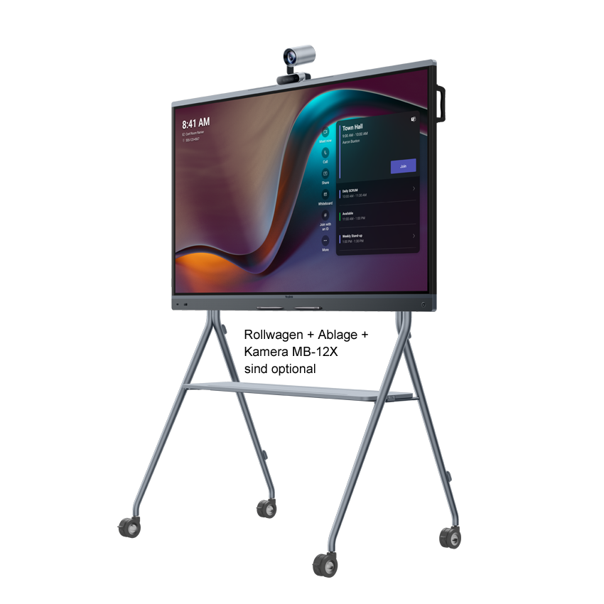 Yealink MeetingBoard 65 Pro - 65 inch - 400 cd/m² - 4K - Ultra-HD - 3840x2160 pixels - 20 point - All-in-One display - MS Teams and Zoom certified - Black