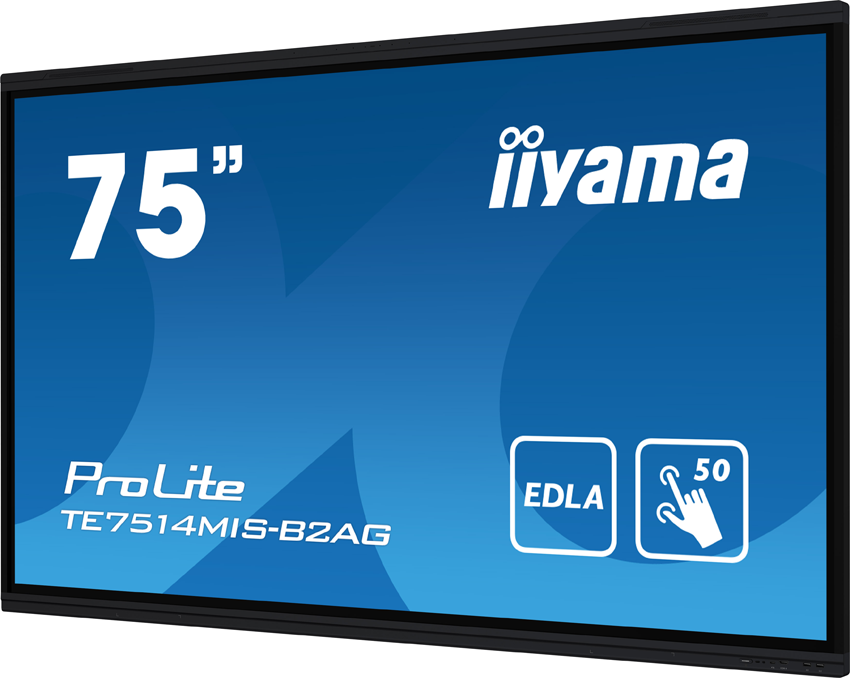 iiyama PROLITE TE7514MIS-B2AG - 75 Zoll - 435 cd/m² - 4K - Ultra-HD - 3840X2160 Pixel - 24/7 - 50 Punkt - Touch Display