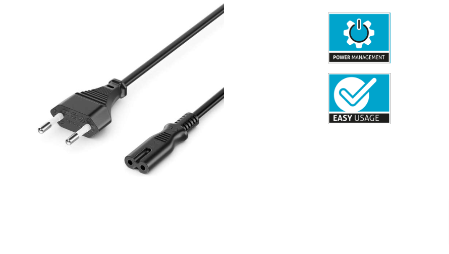 PureLink IQ-NK4000-050S - Euro plug > IEC socket (C7) - black - 5m