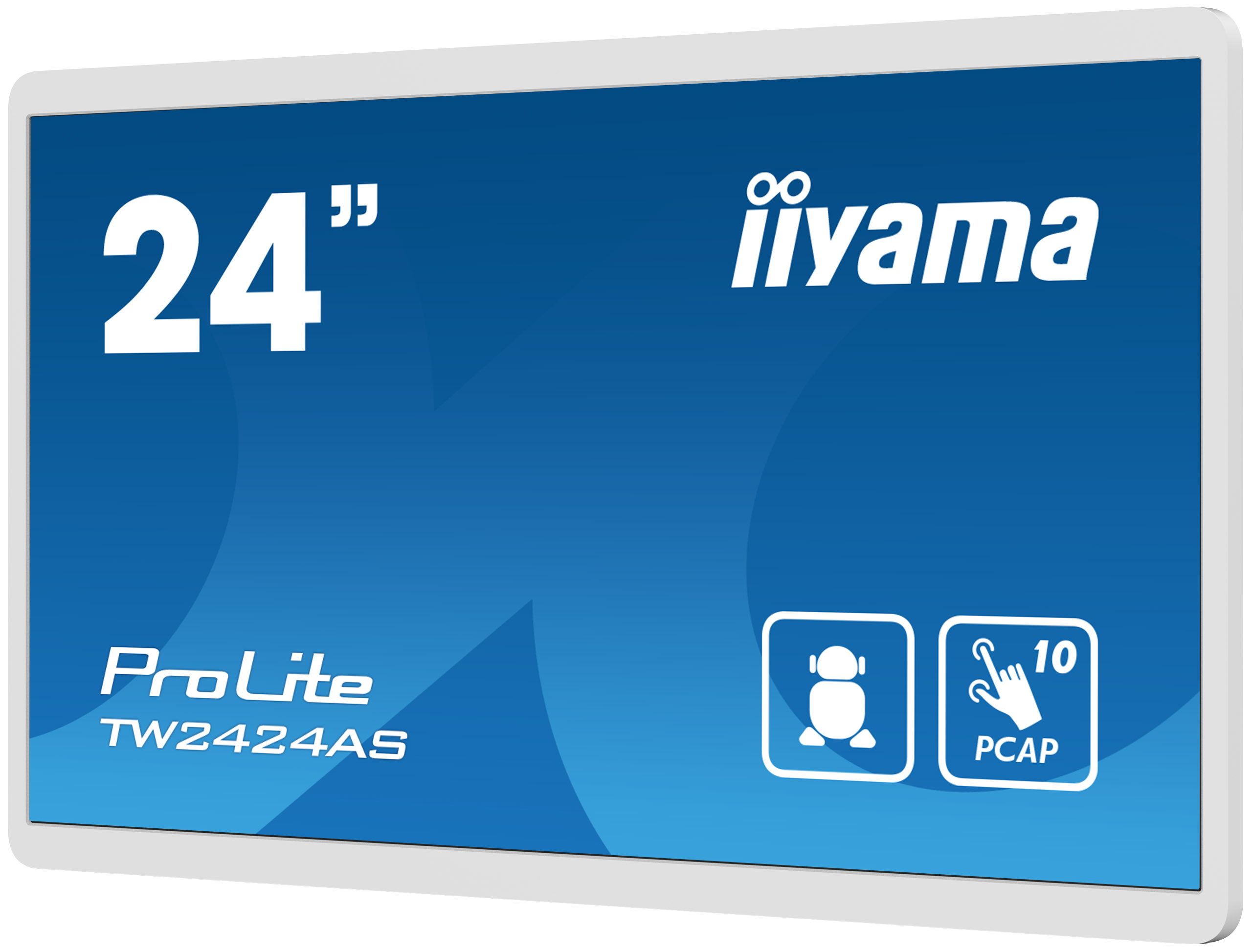 iiyama ProLite TW2424AS-W1 - 24 inch - 250 cd/m² - Full-HD - 1920x1080 pixels - Android 12 with GMS - WiFi - 10 point - Touch Display