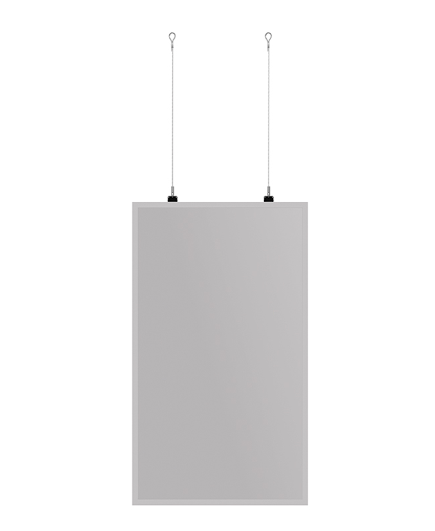 Hagor HP SHF OM55N-S - Drahtseilhalterung zur Deckenmontage - Seillänge max. 5 m - max. 25 kg - passend für Samsung OM55N-S Serie - Schwarz