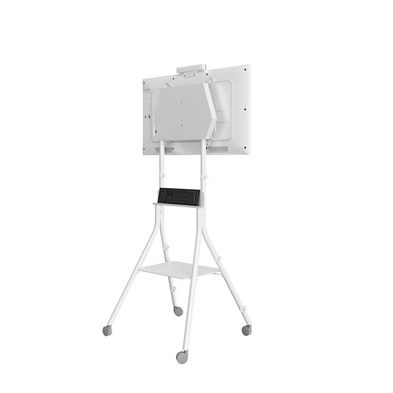 Hagor ST One:Quick - height adjustable mobile stand system - LG One:Quick 43 inch / 55 inch - 35 kg - VESA 400x400mm - White