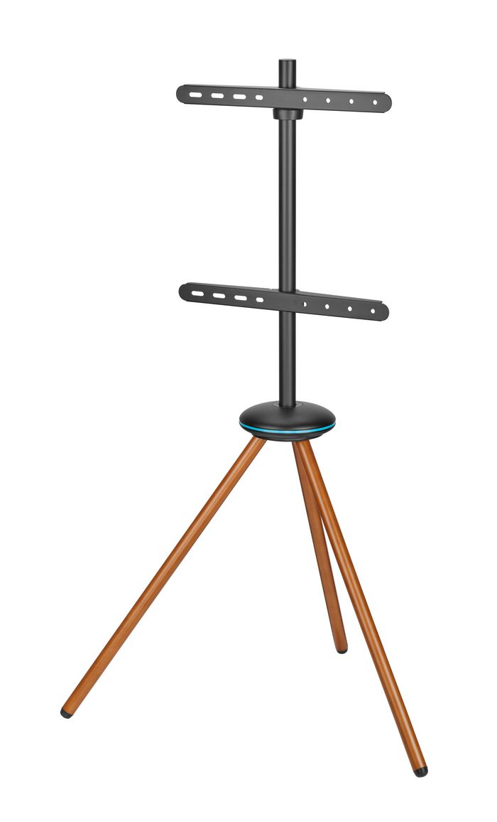 Vivolink VLFS4365 - Foldable stand with carrying case - up to 70 inch - VESA 400x400mm - max. 30kg - Black with brown wooden feet