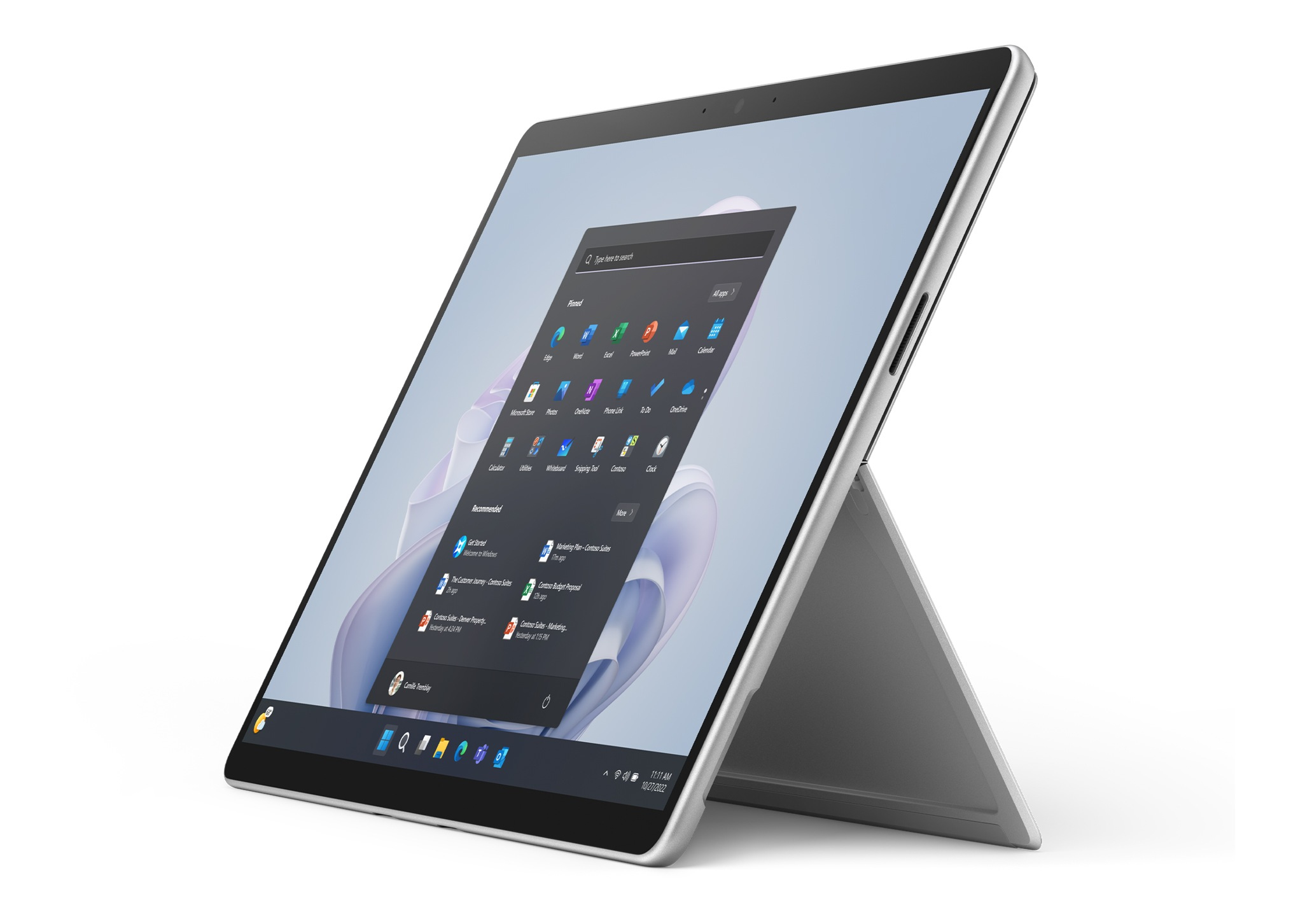 Microsoft Surface Pro 9 for Business - Tablet - Intel Core i7 1265U / 1.8 GHz - Evo - Win 11 Pro - Intel Iris Xe Grafikkarte - 16 GB RAM - 256 GB SSD - 33 cm (13") - Platinum