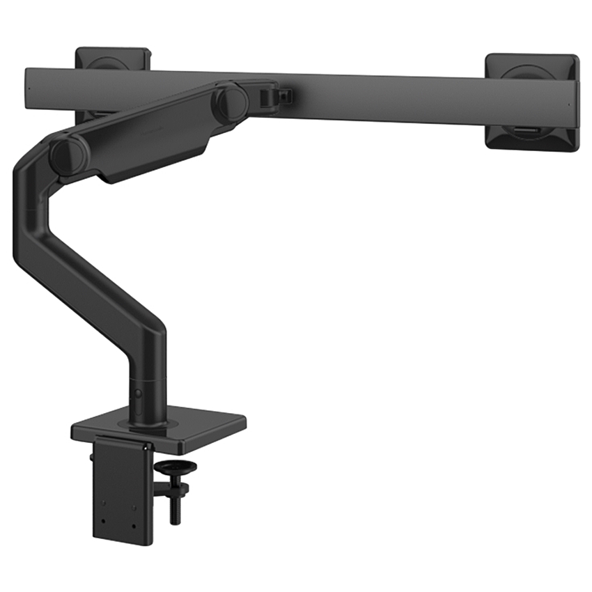 Humanscale M81NTNCBB2B - M8.1 Monitorarm Befestigungskit - mit Standard-Tischklemme - für 2 Displays - Schwarz