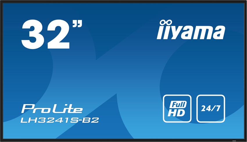 iiyama ProLite LH3241S-B2 - 32 inch - 350 cd/m² - Full-HD - 1920x1080 pixels - 24/7 - Display 