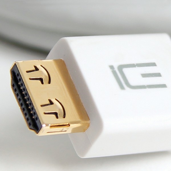 ICE Cable - HDMI Kabel S2 Serie - Installationskabel -  Weiß - 10,0m - ICE-HDMI-S2-100