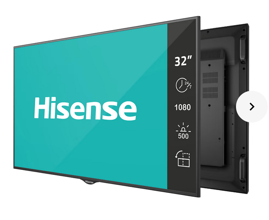 Hisense 32BM66AE - 32 Zoll - 500 cd/m²  - Full-HD - 1920x1080 Pixel - 24/7 - Signage Display