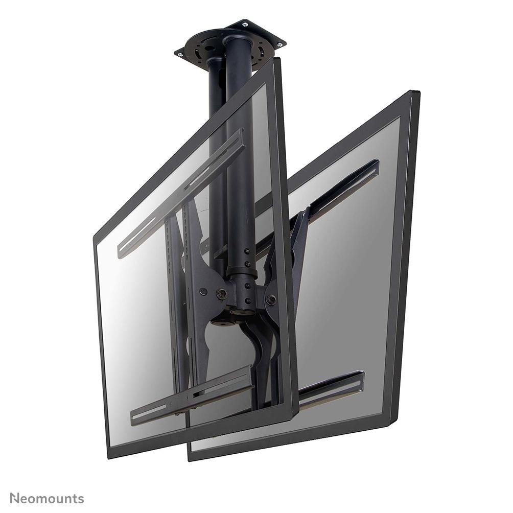 Neomounts PLASMA-C100D - adjustable double-sided ceiling mount - 37-75 inch - VESA 800x450mm - up to 2x 50kg - black