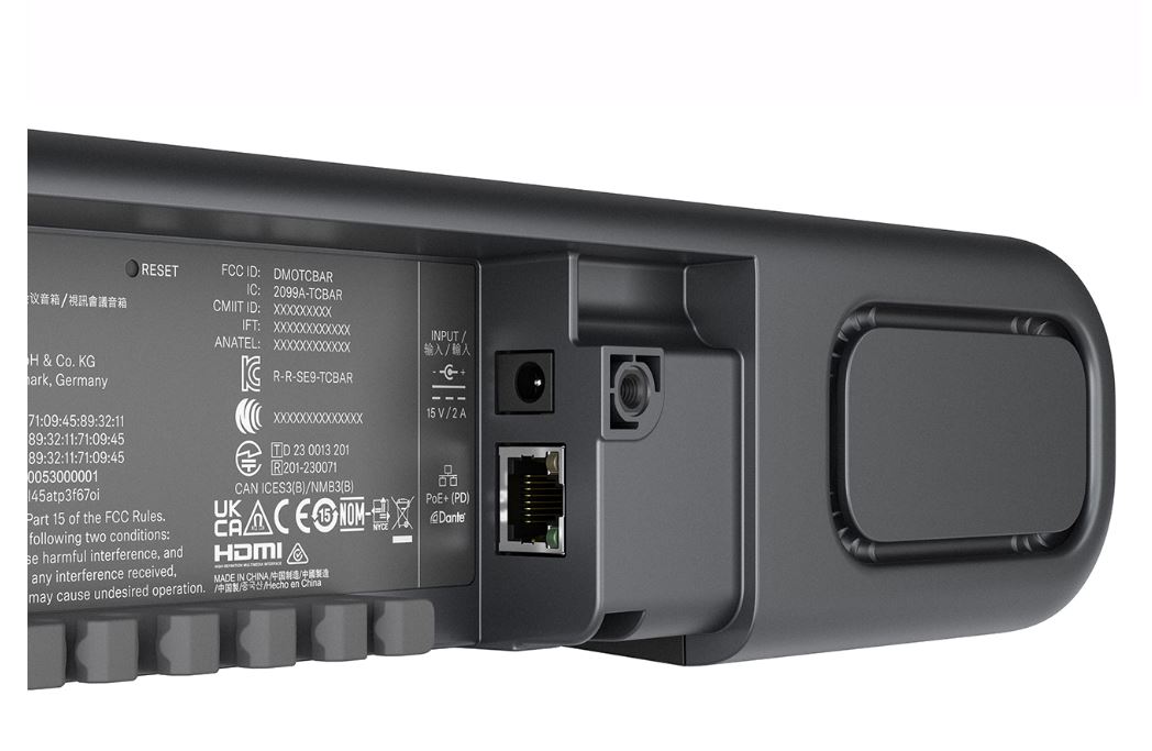 Sennheiser TeamConnect Bar S - All-in-One-Videobar - 4K-Kamera - 120° - Mikrofon - Lautsprecher - für kleine Räume