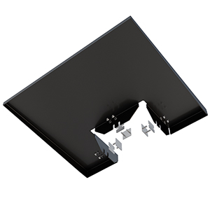 Kindermann Ablageboard für Kindermann DisplayLift - Schwarz Kindermann Ablageboard für Kindermann DisplayLift - Schwarz