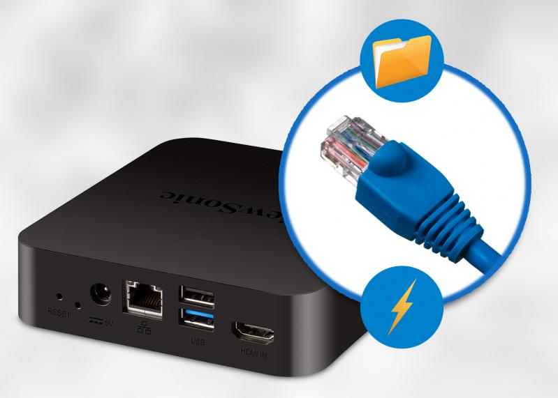 Die Stromversorgung der VBS100-A Box läuft einfach über Ethernet.