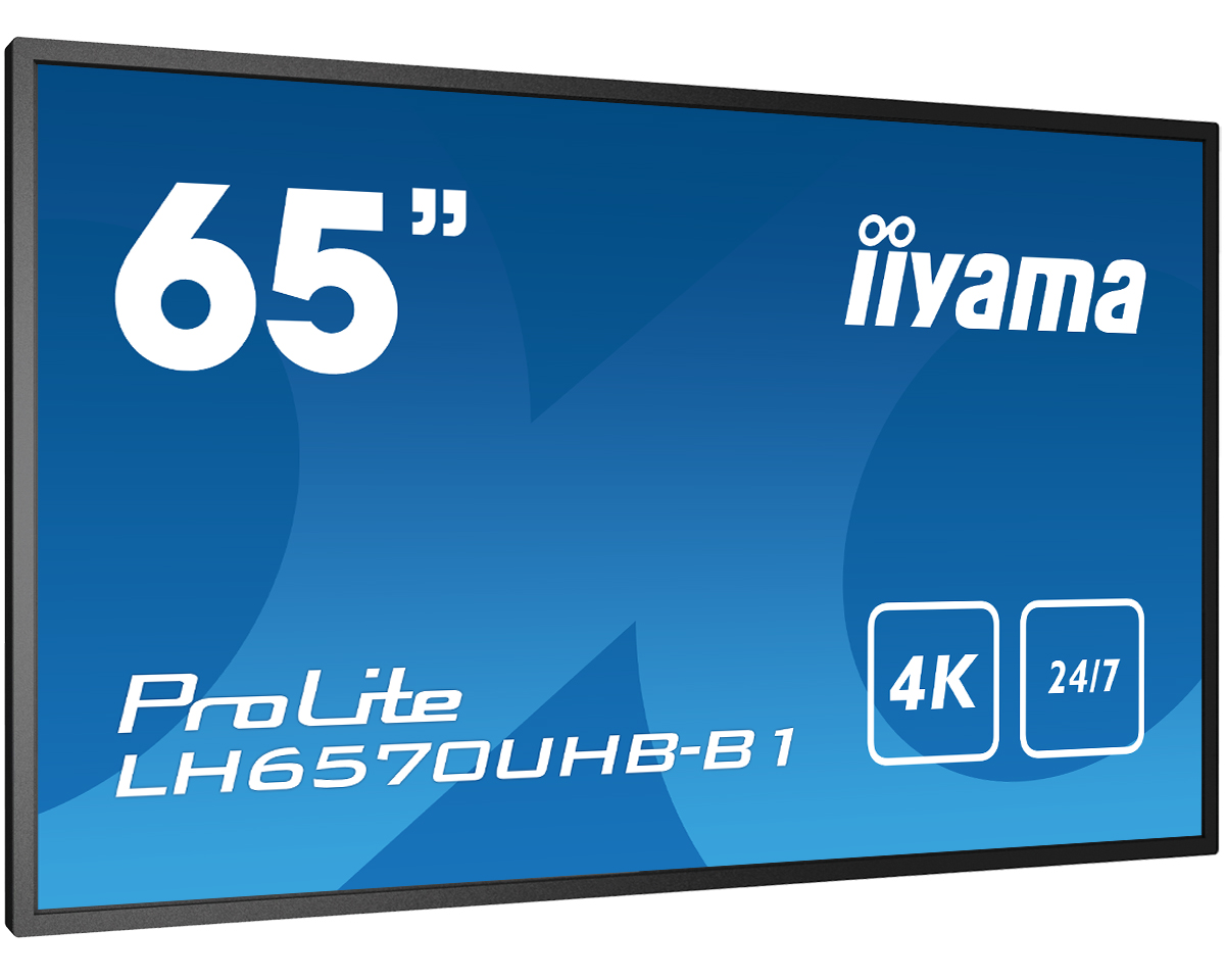 iiyama ProLite LH6570UHB-B1 - 65 inch - 700 cd/m² - Ultra-HD - 3840x2160 pixel - 24/7 - Android 9 - Display