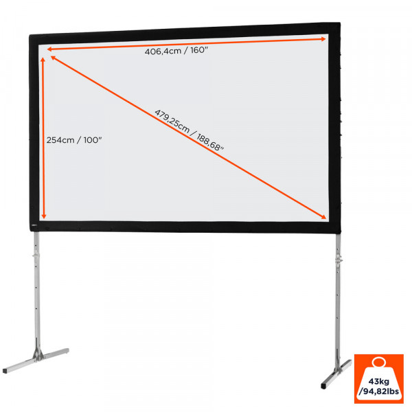 celexon folding frame screen Mobil Expert - 16:10 - BM 406 x 254 - front projection