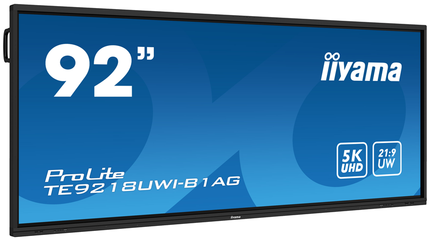 iiyama ProLite TE9218UWI-B1AG - 92 Zoll - 500 cd/m² - Ultrawide - 5120x2160 Pixel - 50 Punkt - Android -  Multi Touch Display - Schwarz