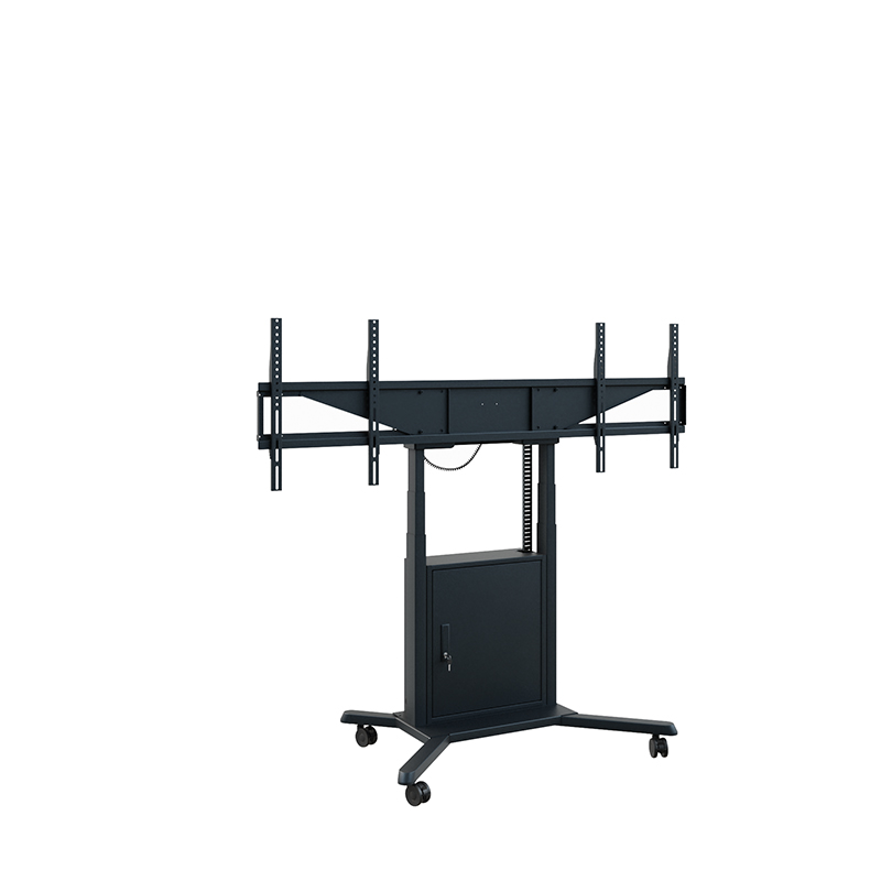 Hagor HP Twin Lift M-DB - mobile, electrically height-adjustable lift system for two displays 'side-by-side' - 2x 46-65 inch - VESA 600x400mm - up to 60kg per display - black