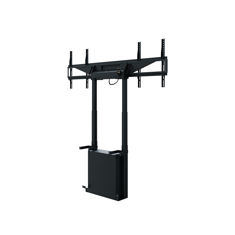 Hagor HP Twin Lift FW-DB - electric height adjustable lift system for floor-wall mounting - for two displays 'side-by-side' - 2x 46-65 inch - VESA 600x400mm - up to 60kg per display - black