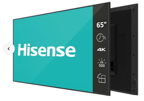 Hisense 65GM50D - 65 Zoll - 500 cd/m² - Ultra-HD - 3840x2160 Pixel - 18/7 - Digital Signage Display 