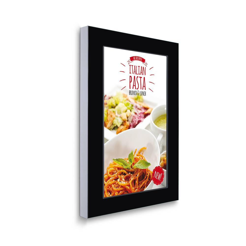 Digitales 43 Zoll Wand-Display im Gehäuse mit Sicherheitsglas - Samsung QM43R - 500cd/m² - UHD - 24/7