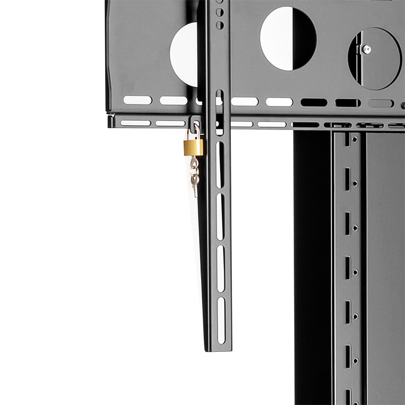 Hagor Info-Tower Wall - Stand system for floor-wall mounting - 46-84 inch - max. 80 kg - VESA 800x600mm - Black