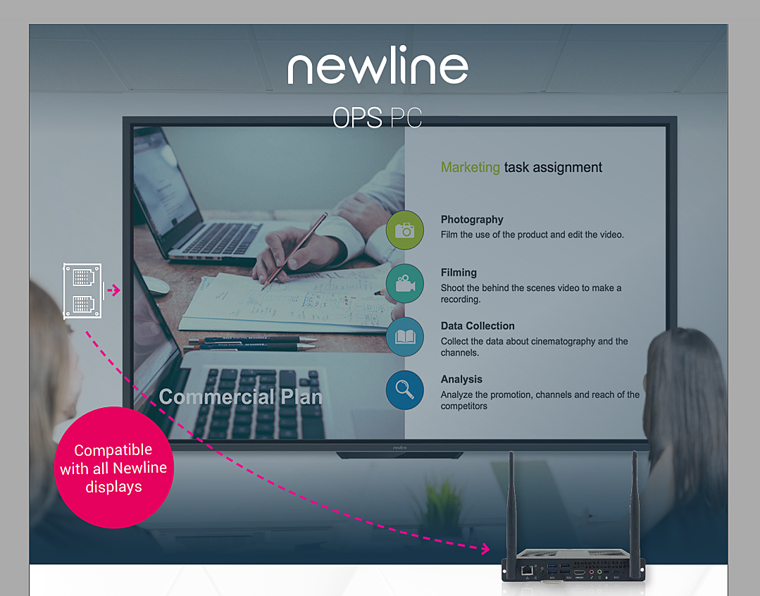 NewLine TT-7519RS erweitern mit dem NewLine Windows OPS-PC