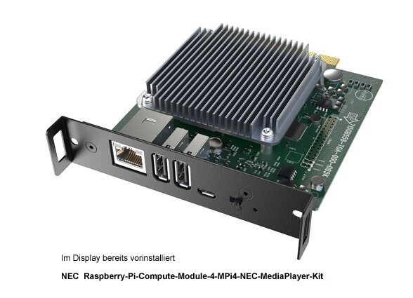 NEC MultiSync MA551-MPi4 - 55 Zoll - 500 cd/m² - Ultra-HD - 3840x2160 Pixel - 24/7 - inkl. NEC MediaPlayer - Message Advanced Large Format Display