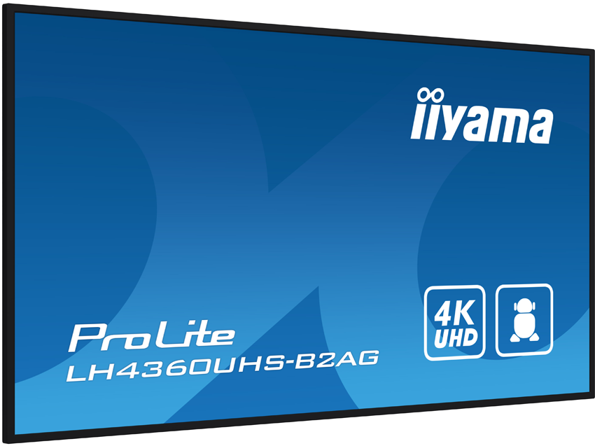 iiyama ProLite LH4360UHS-B2AG - 43 Zoll - 500 cd/m² - 4K - Ultra-HD - 3840x2160 Pixel - 24/7 - Android - Display