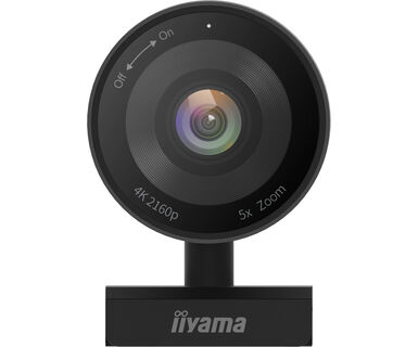 iiyama UC-CAM10PRO-1 - 4K Konferenz-Webcam - 8MP - USB-Kamera mit Mikrofon - 120° Sichtfeld - Auto-Framing - kleine Räume