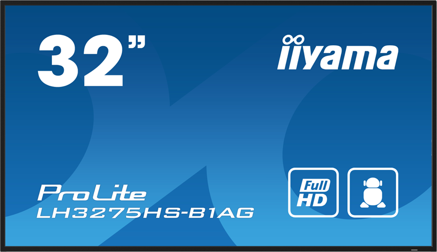 iiyama ProLite LH3275HS-B1AG - 32 Zoll - 500 cd/m² - Full-HD - 1920x1080 Pixel - 24/7 - Android - Display