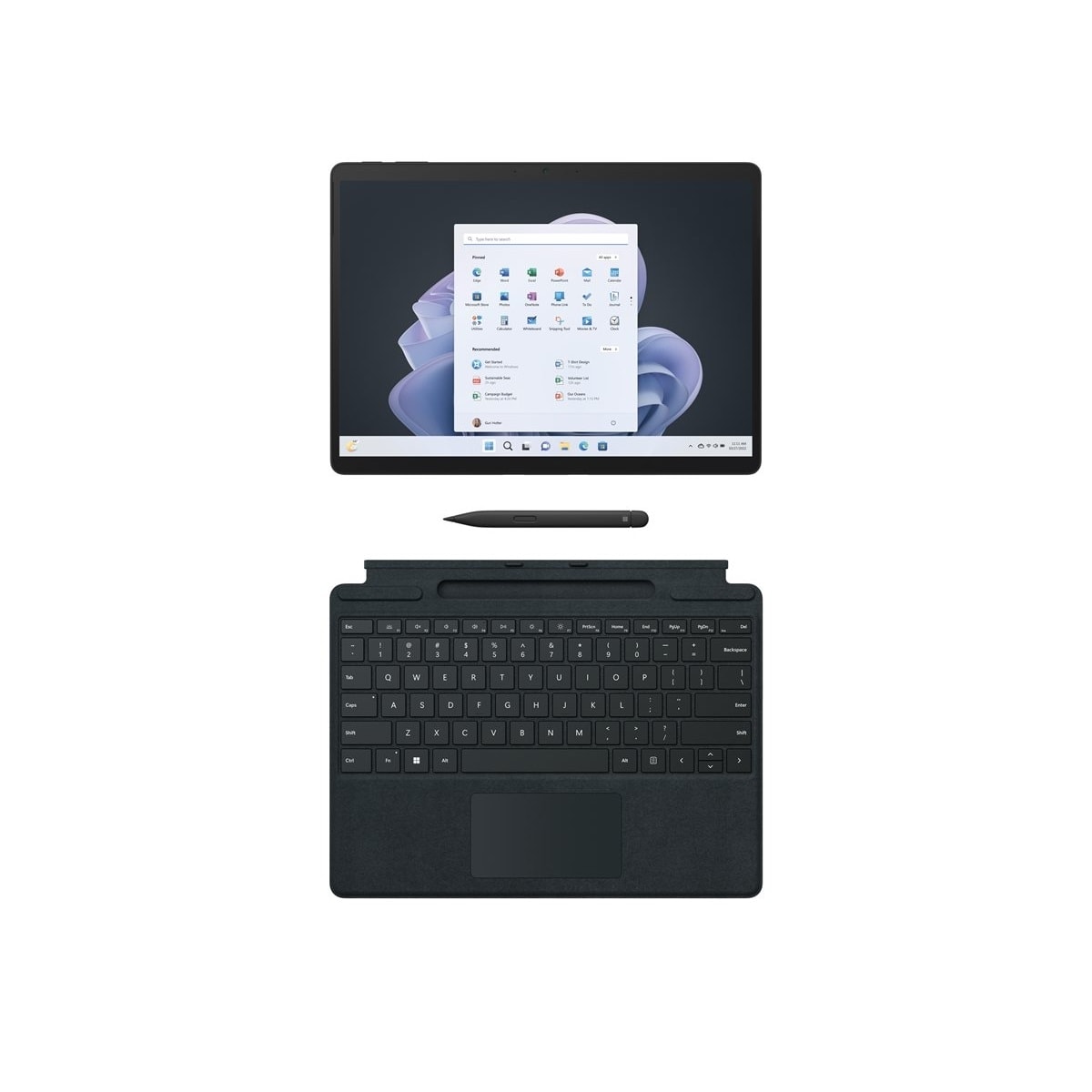 Microsoft Surface Pro 9 for Business - Tablet - Intel Core i5 1245U / 1.6 GHz - Evo - Win 11 Pro - Intel Iris Xe graphics - 16 GB RAM - 256 GB SSD - 33 cm (13") - Graphite