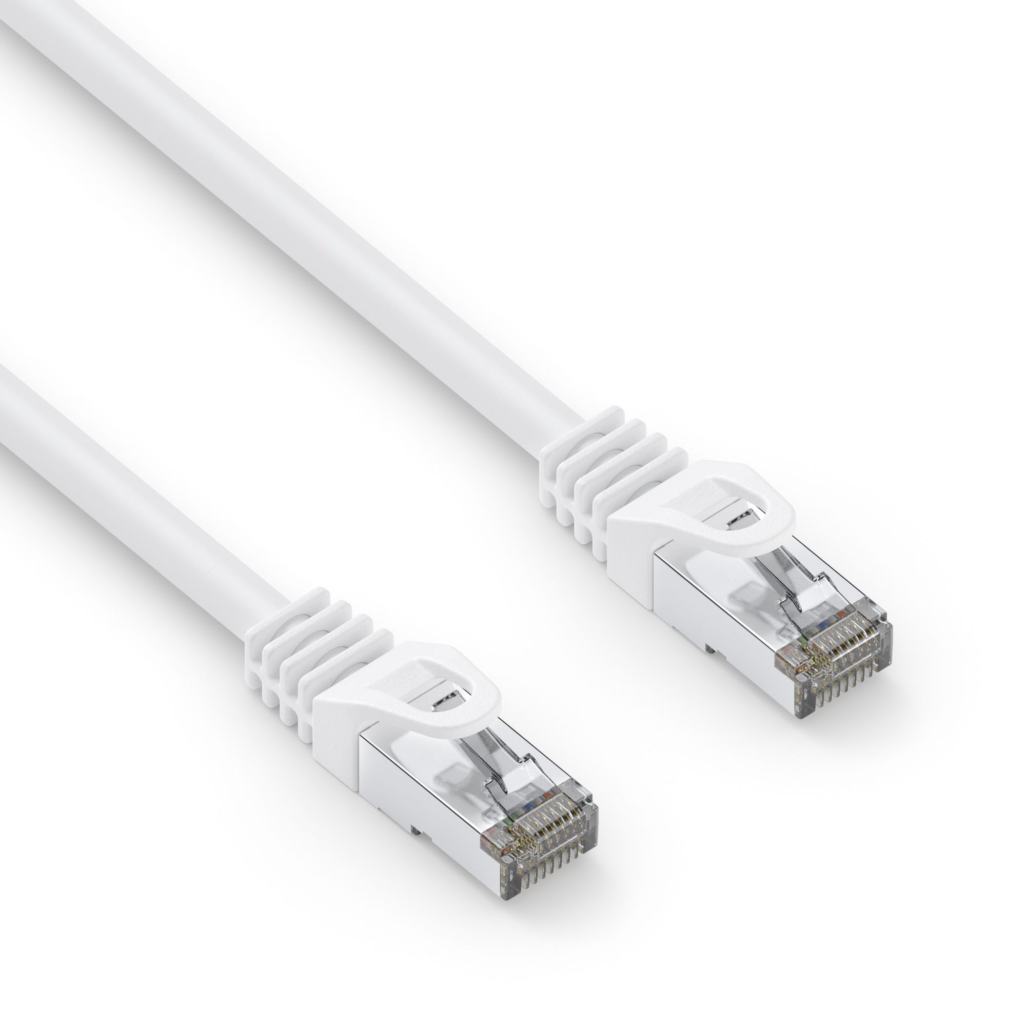 PureLink IQ-PC1002-015 - Patchkabel Cat6a RJ45 - S/FTP - halogenfrei - Weiss - 1,5m