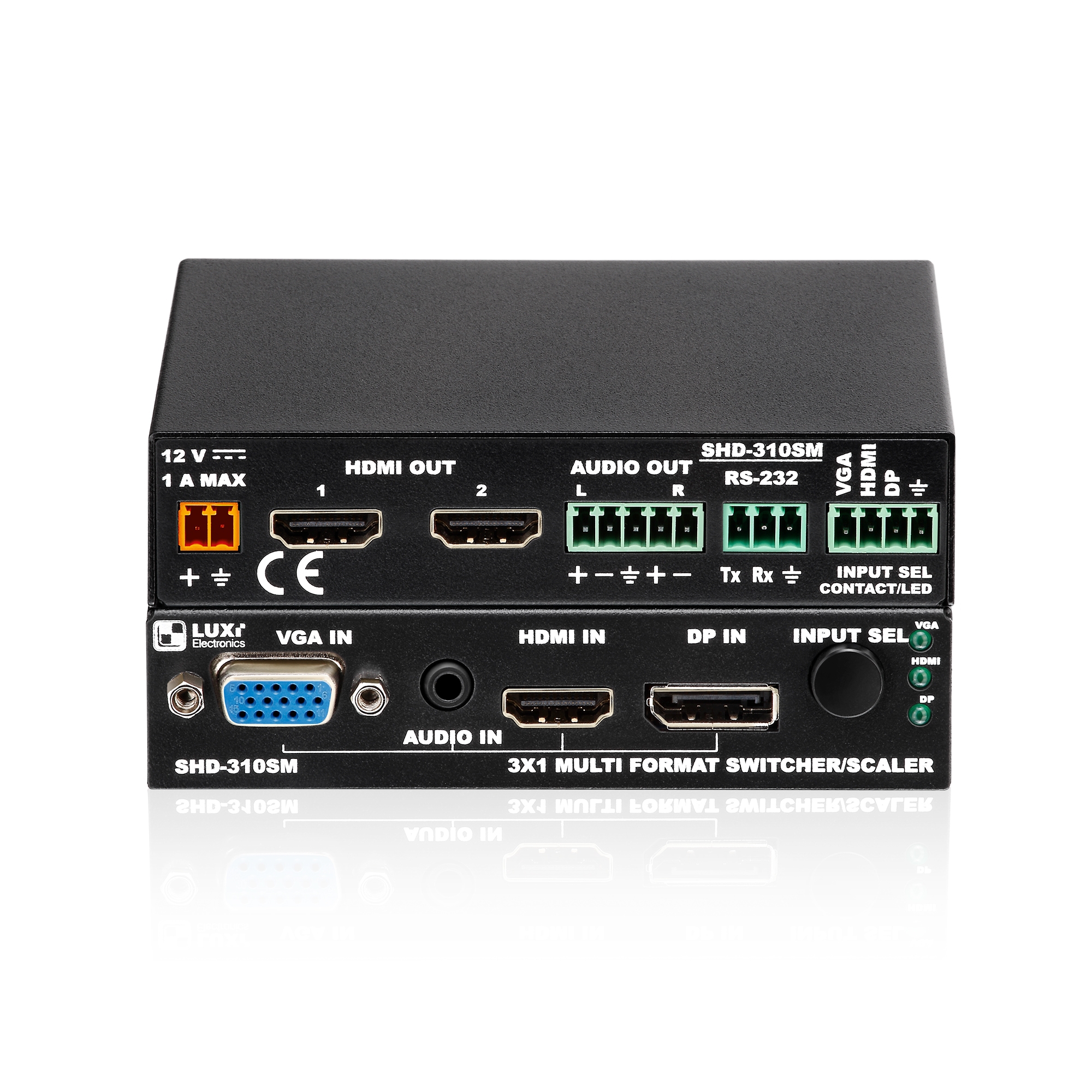 PureLink LU-SHD-310SM - 3x2 Presentation Switcher - 4K -mit Scaler