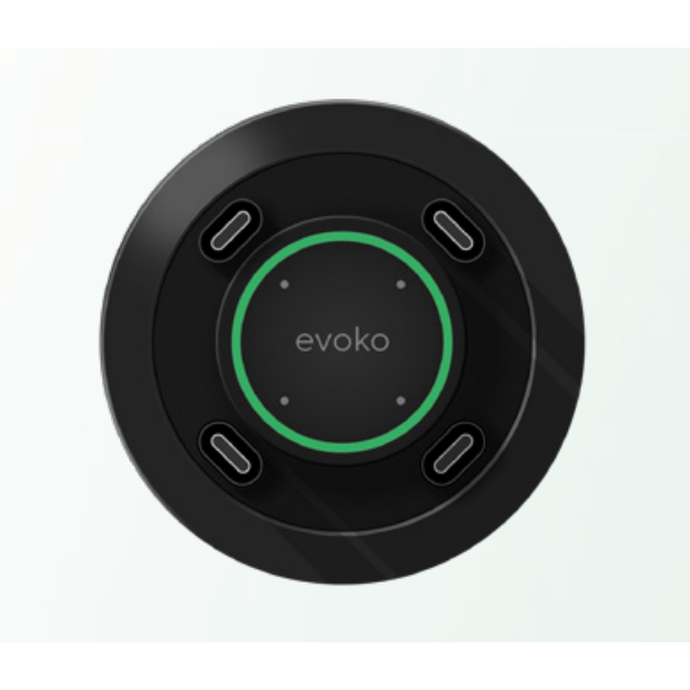 EVOKO DELO USB-C Connection Manager - Screen-Sharing-Hub mit Kabelmanagement - Steuerung und Ladefunktion