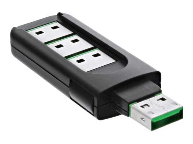 InLine USB port blocker - USB-A - 1 x blocker pen with storage + 4 USB-A port blockers