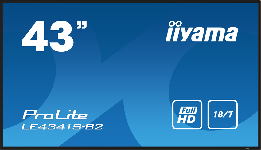 iiyama ProLite LE4341S-B2 - 43 Zoll - 350 cd/m² - Full-HD - 1920x1080 Pixel - 18/7 - Display 