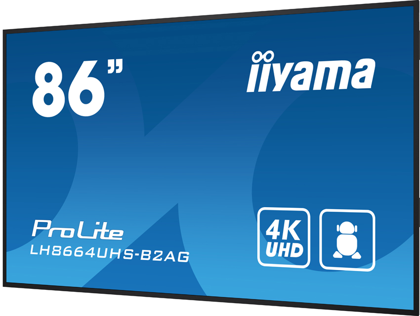 iiyama ProLite LH8664UHS-B2AG - 86 Zoll - 500 cd/m² - 4K - Ultra-HD - 3840x2160 Pixel - Android - Display