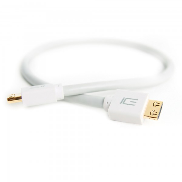 ICE Cable - HDMI Kabel S2 Serie - Installationskabel -  Weiß - 1,00m - ICE-HDMI-S2-010