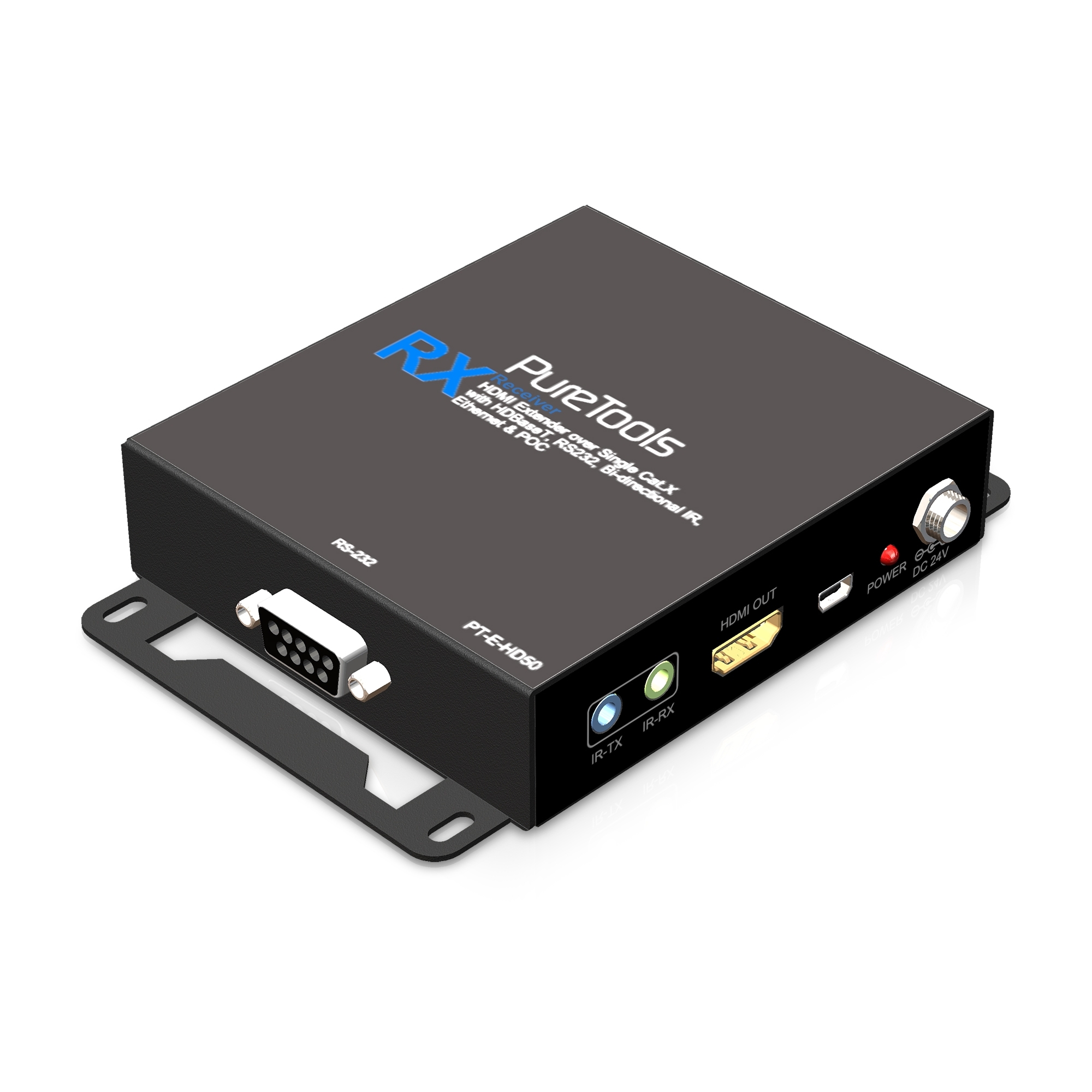 PureLink PT-E-HD50 - HDMI Single CatX HDBaseT Extender Set - 4K UltraHD 80 Meter FullHD/1080p 100 Meter