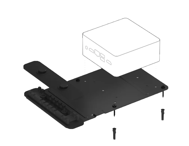 Logitech PC-Halterung - mit Kabelbestigung - für Mini-PCs und Chromeboxes